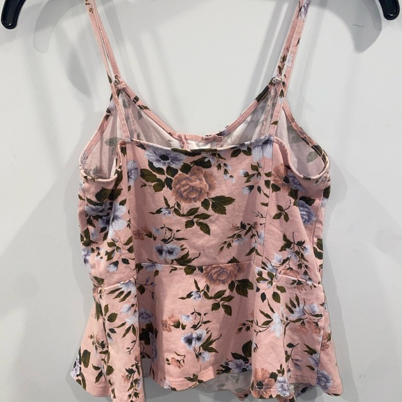 Floral peplum corset style spring / summer tank top - Picture 4 of 4